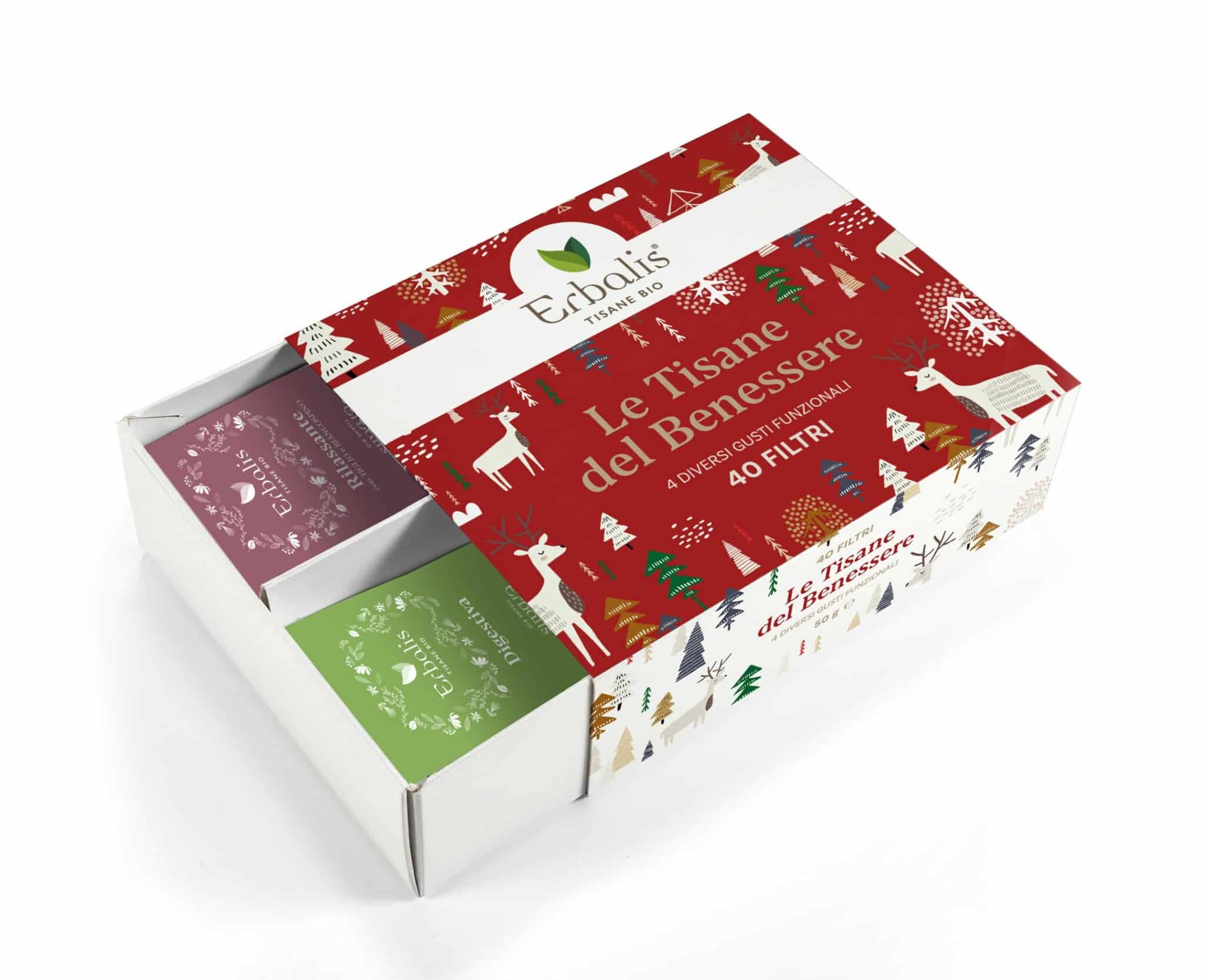Tisane del Benessere Erbalis – Cofanetto Regalo 4 Gusti