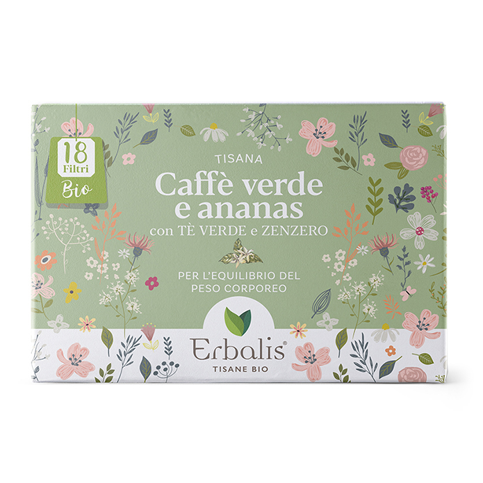 Tisana Caffè Verde, Ananas, Tè Verde e Zenzero BIO
