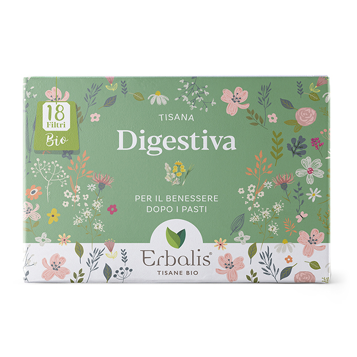 Tisana Digestiva Erbalis BIO 18 Filtri – Sollievo Naturale