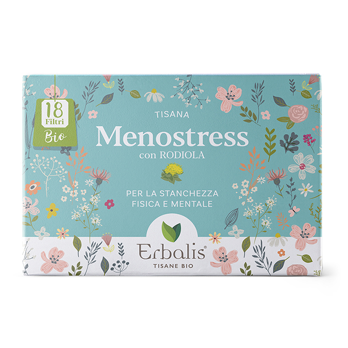 Tisana Menostress BIO con Iperico, Melissa e Rodiola