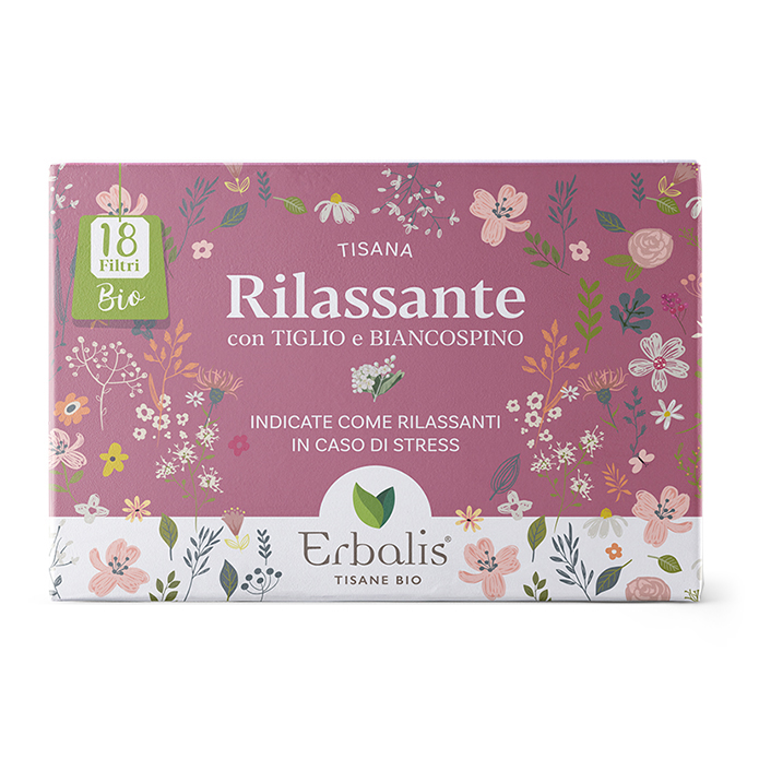 Tisana Rilassante BIO Erbalis con Tiglio e Biancospino