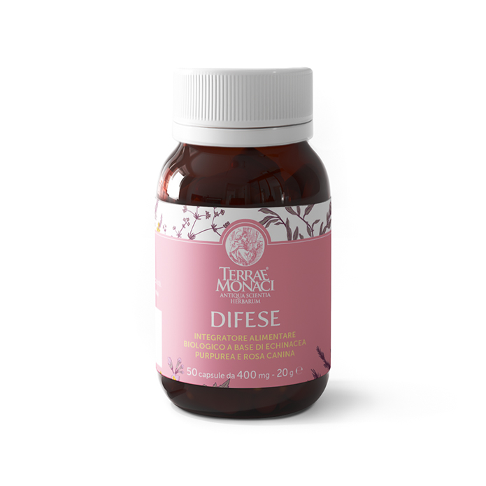 Capsule Difese BIO con Echinacea e Rosa Canina – 50 cps