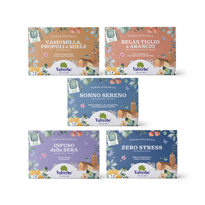 Kit RELAX - 5 Tisane Rilassanti  100 filtri 140 g