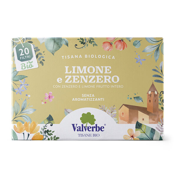 Tisana Limone e Zenzero Valverbe 30g 20 Filtri