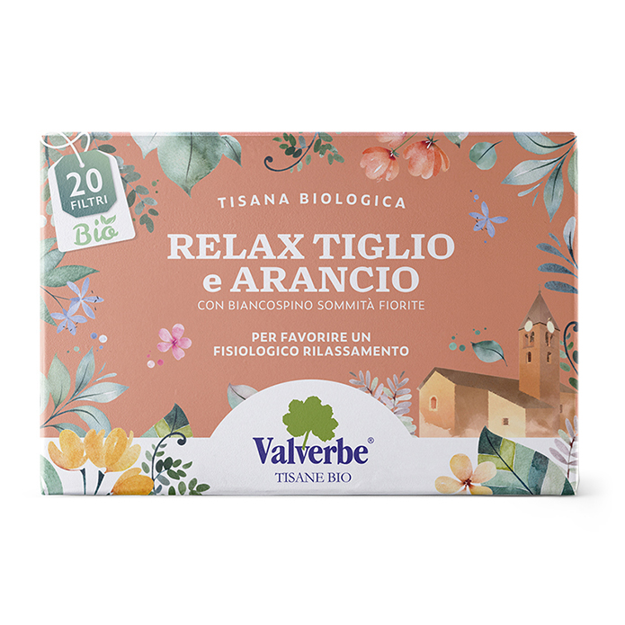 Tisana Relax Tiglio e Arancio - Valverbe-20g-20 Filtri