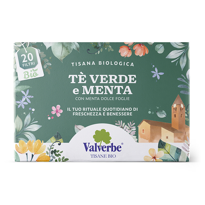 Tè Verde e Menta- Valverbe-30g-20 Filtri-